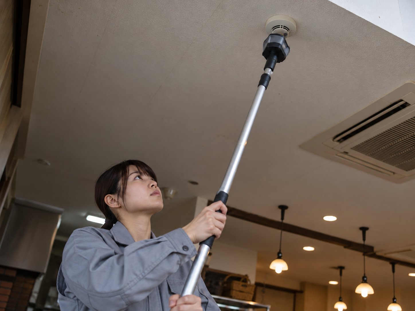 火災報知設備の点検（仮の写真）